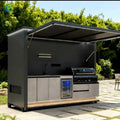 Customized Modular Outdoor Kitchen Cabinet Portable BBQ Island Grill Factory Direct Sales for Guesthouse