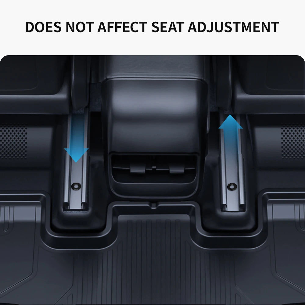 YZ For Tesla Model Y 2021-2025 TPE Under Seat Corner Guard Seat Slide Rails Protector Cover Anti-Kick Decor Flocking Accessories