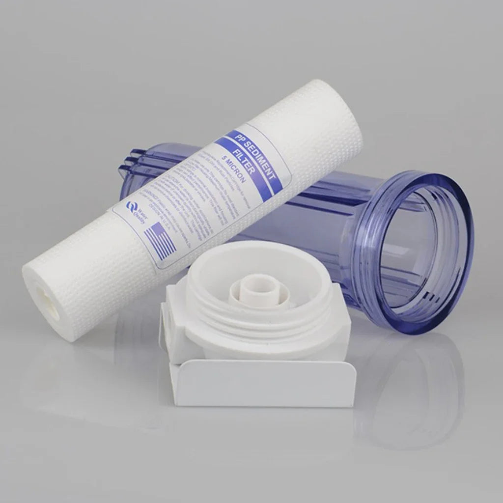 10-inch whole house single-stage water filter pp cotton gradient precipitation kitchen front water purifier 1/41/2'' water inlet