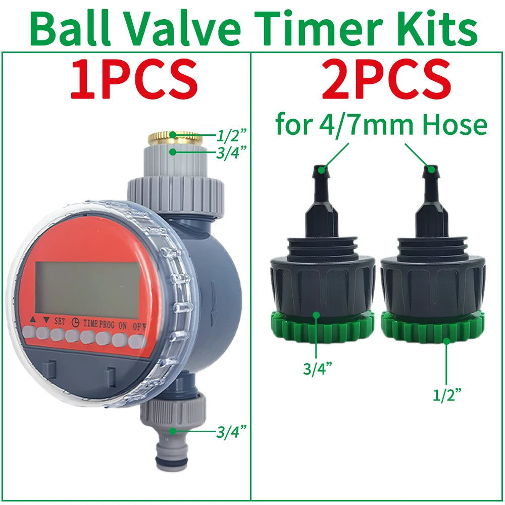 Oasis 5-50M Garden Micro Drip Irrigation Automatic Watering System Kit Controller DIY Mist Spray Cooling for Potted Plants Tools