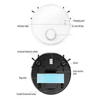 Automatic Robot Vacuum Cleaner 3in1 Smart Wireless Sweeping Wet And Dry Ultra-thin Cleaning Machine Mopping Smart Home