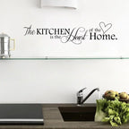 Kitchen Wall Stickers The Kitchen Is Heart Home Wall Stickers DIY Removable Letter Vinyl Wall Art Decals Kitchen Wall Decoration