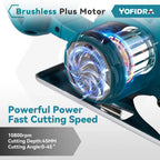 1000W Brushless Electric Circular Saw 10800RPM Cordless Multifunctional Woodworking Cutting Power Tool For Makita Battery Pin