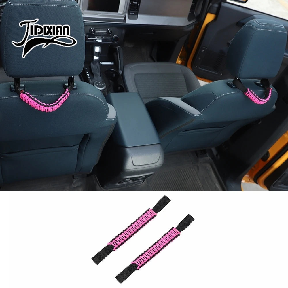 JIDIXIAN Car Seat Headrest Grab Handle for Jeep for Dodge for Ford F150 for Jimny for Chevrolet for GMC for Chrysler for 4Runner