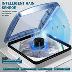 10 Speed RV Roof Vent Fan 40x40cm Remote Control Caravan RV Roof Skylight Vents Electric Rain Sensor Automatic Lift RV Fan