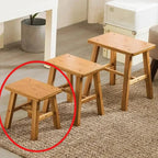 Thickened Nanzhu Mazar Stool Wooden Bench Small Stool Short Household Bathroom Portable and Simple