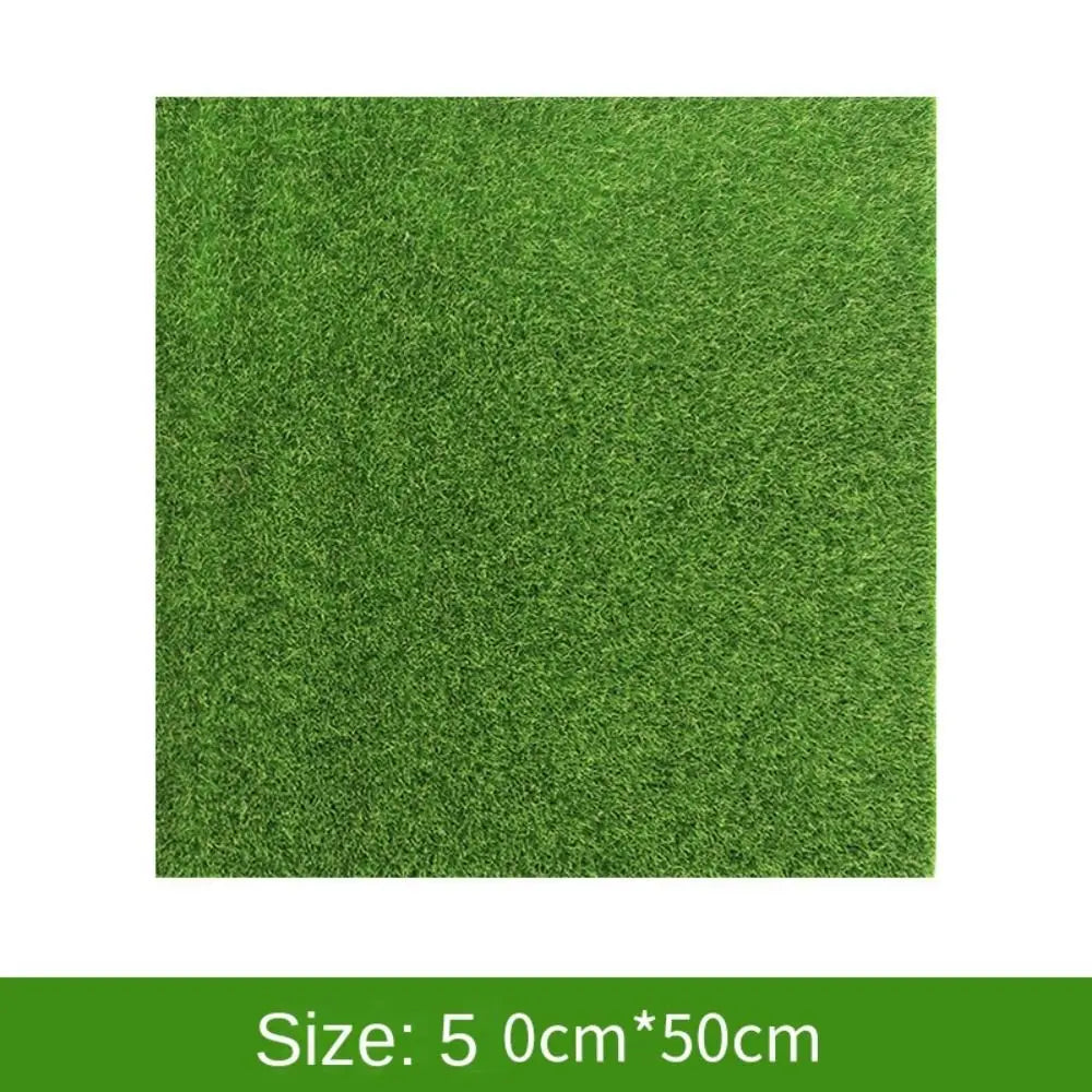 Fake Green Grass Mat Grass Mat Green Artificial Lawns Turf Carpets Fake Sod Simulation Moss Lawn Turf DIY Micro Landscape Decor