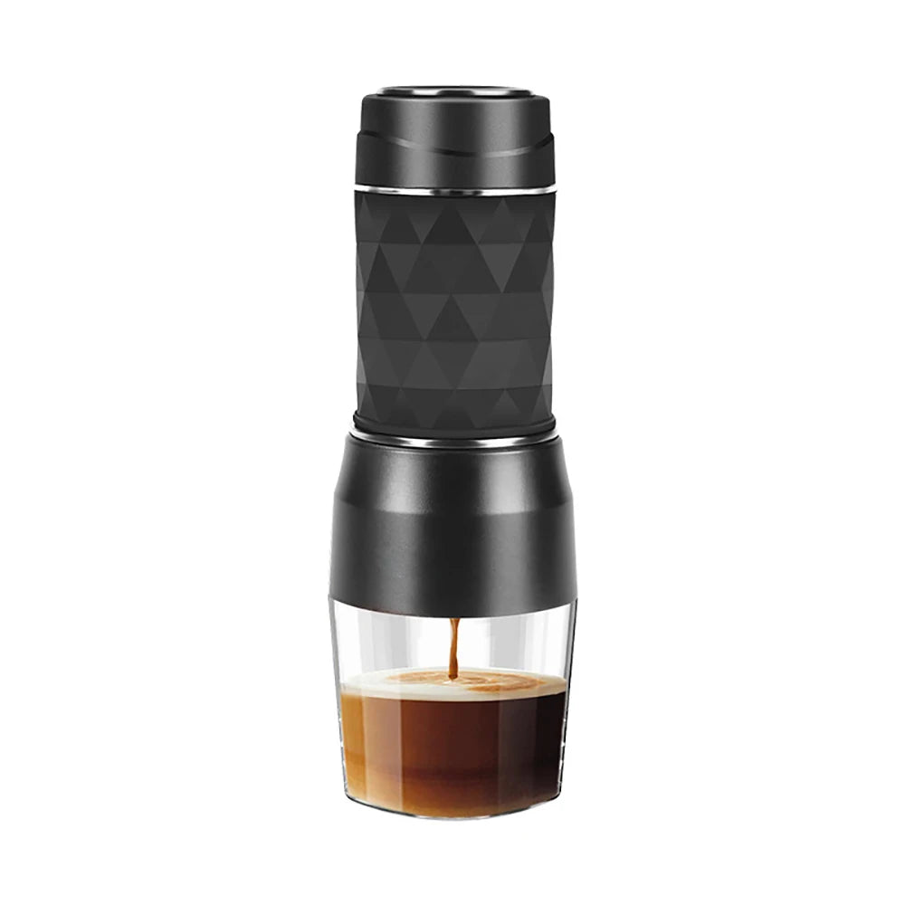 Portable Coffee Machine 3 In1 Hot/Cold Water Manual Espresso Maker For Capsule & Ground Hand Press Brewer hiking Travel
