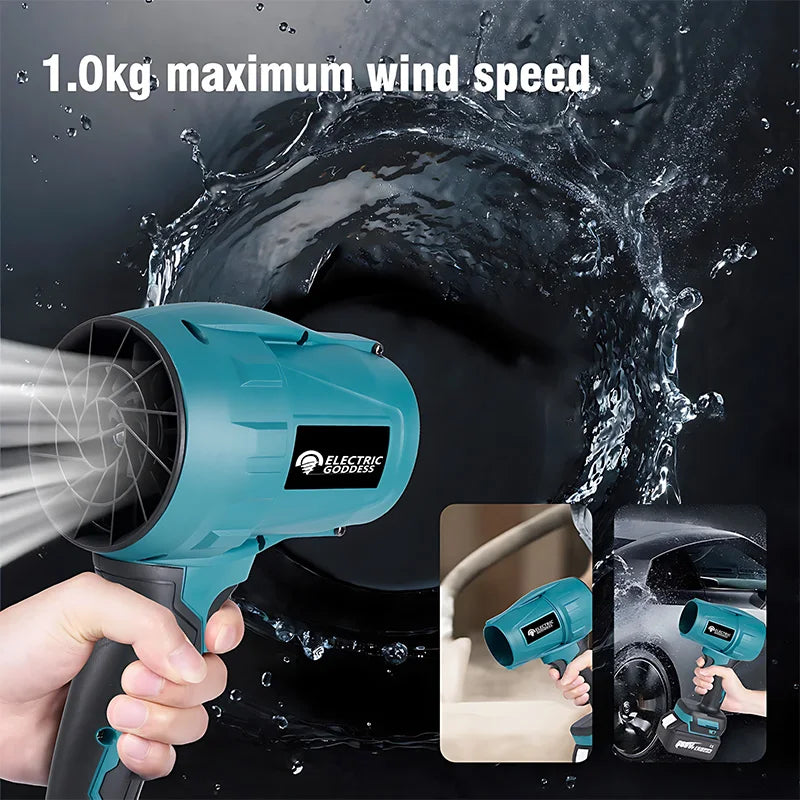 Electric Goddess 150000RPM Brushless Electric Turbo Blowers Jet Fan Handheld Leaf Blower Dust Blowing For Makita 16.8V Battery