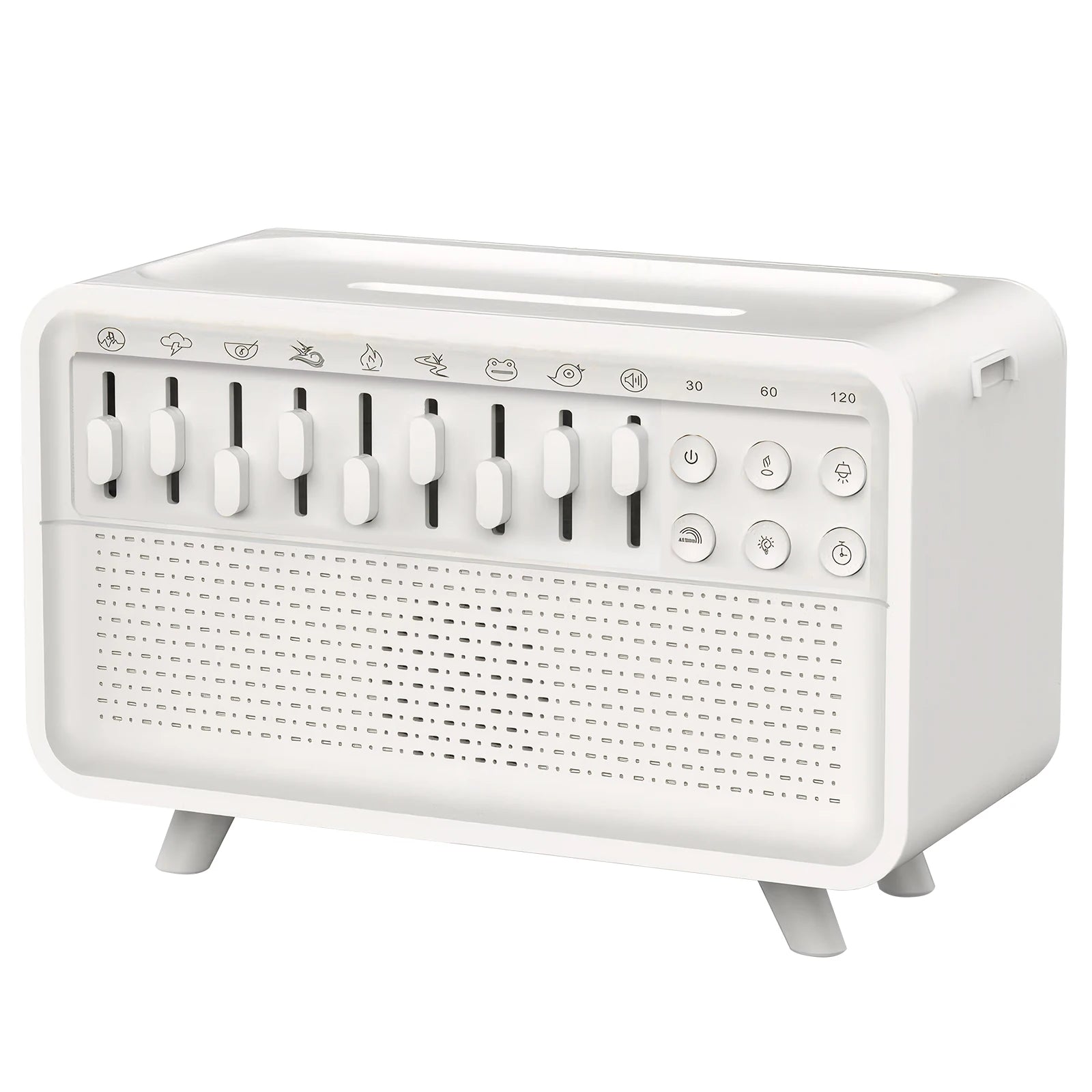 White Noise Sleep Night Light Humidifier Machine LED 3 in 1 Bluetooth Speaker Free Combination of 8 Group Nature Sounds