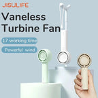 JISULIFE Mini Portable Fan Powerful Trubo Rechargeable Bladeless Fans