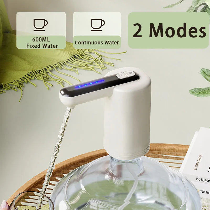 Electric Water Bottle Pump Portable Water Dispenser USB Charging for Home Office Camping Outdoors 5 Gallon Drinking Water Pump