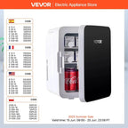 VEVOR 10L Mini Fridge Car Refrigerator Portable Freezer Cooler and Warmer Storing Skincare Cosmetic Food Drink for Home Car Use