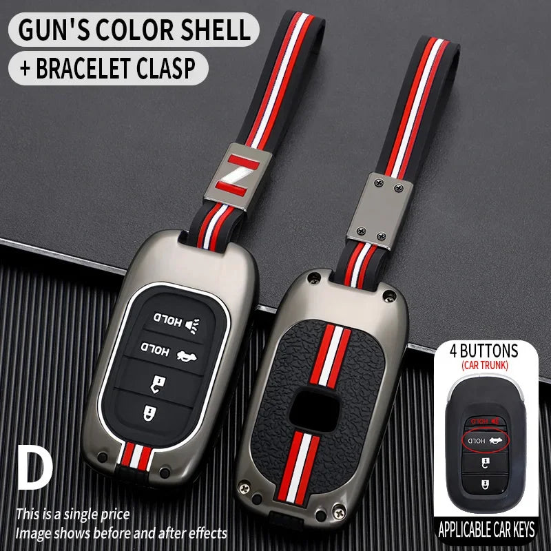 for Honda CR-V Civic Accord HR-V CR-V CRV HRV Fit City Odyssey XRV Hrv Metal Car Key Cover Fob Case Shell 2023 2024