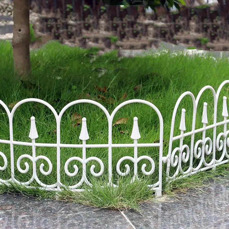 Garden Border Edging Fence 6pcs Garden Fence Panels Flexible Detachable Tree Fence Weatherproof Splicing Fence Landscape Path