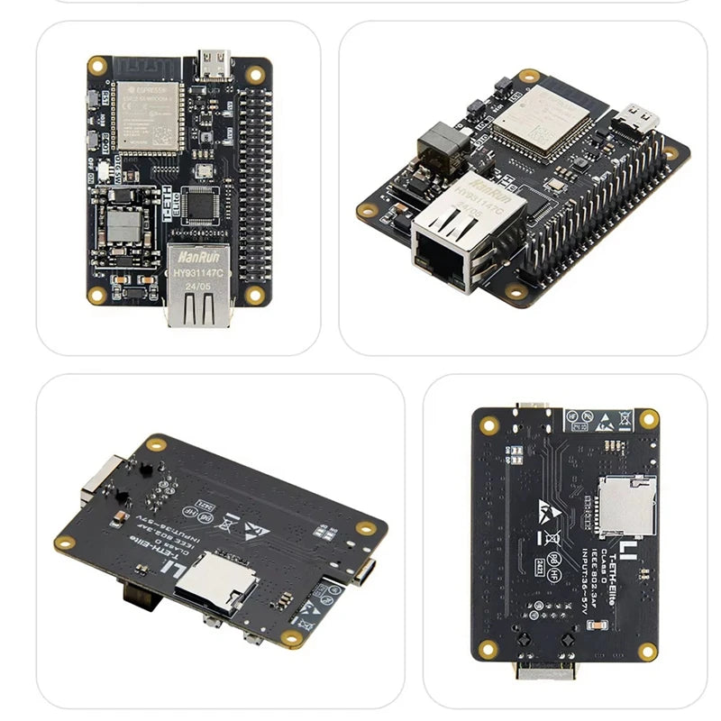 T-ETH-Elite ESP32-S3 Ethernet Development Board 2.4Ghz Wi-Fi & Bluetooth 5(LE) Supports POE Power Supply