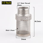 304 Stainless Steel Male Thread Mesh Cover Aquarium Fish Tank Water Pump Inlet Filter Screen Garden Irrigation Pump Hose Filters