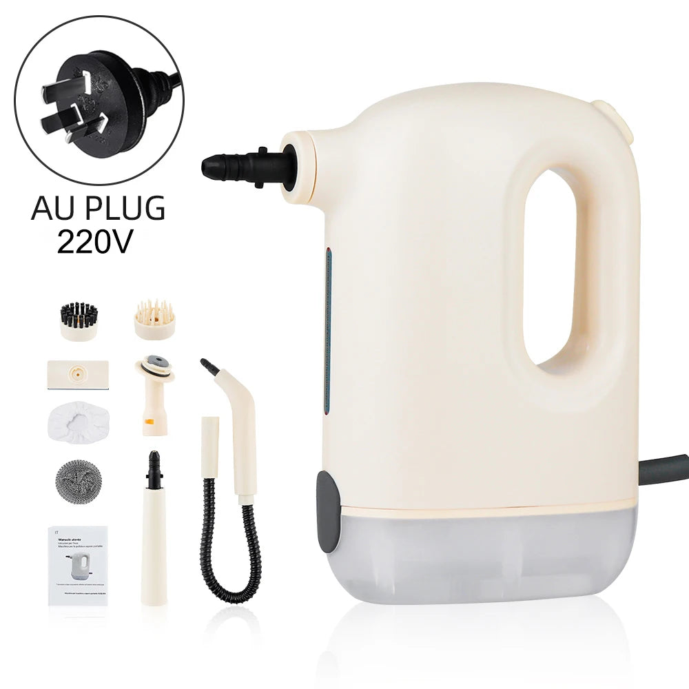 1200W Hand-held Steam Cleaner High Temperature Pressurized Steam Cleaning Air Conditioning Kitchen Hood Car Electric Cleaner