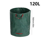 60L-500L Reusable Garden Bag Large Capacity Leaf Sack Light Trash Can Foldable Garden Garbage Waste Container Storage Bag
