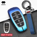 3 4 Buttons New Car Smart Key Case Cover For Hyundai N Performance Tucson Solaris Sonata Hybrid NEXO NX4 Santafe dn8 Accessories