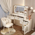 Console Living Rooms Vanity Table White Modern Beige Space Saving Organizer Dresser Makeup Trendy Vestidores Trendy Furniture