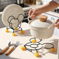 1 Piece Kitchen Stove Insulation Rack, Mickey Kitchen Storage Rack, Bowl Rack, Pot Rack, Cutlery Rack, Multifunctional