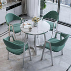Modern Round Dining Table Set with 4 Chairs