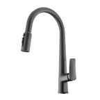 VGX Filter Water Kitchen Faucet Dual Spout Pure Drinking Water Tap Pull Out Kitchen Sink Mixer Faucet Gourmet Brass Crane Gold