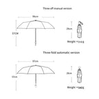 Cartoon Cat Green Folding Umbrella Professional Sun Protection And UV Protection Umbrella Dual use of Rain and Sunny Automatic