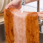 30/1Pcs Luffa Fiber Cleaning Cloth Absorbent Kitchen Dish Cloth Non-stick Oil Wipe Rag Household Scouring Pads Cleaning Supplies