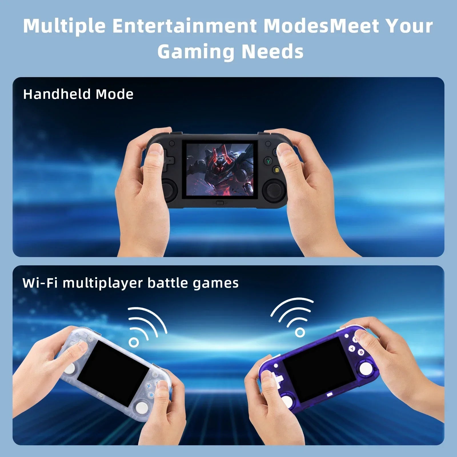 AMPOWN Mini Zero 28 Handheld Game Console 2.8'' IPS Screen AllWinner A133P CPU Android OS Wifi MAGICX ZERO28 Video Player Gifts