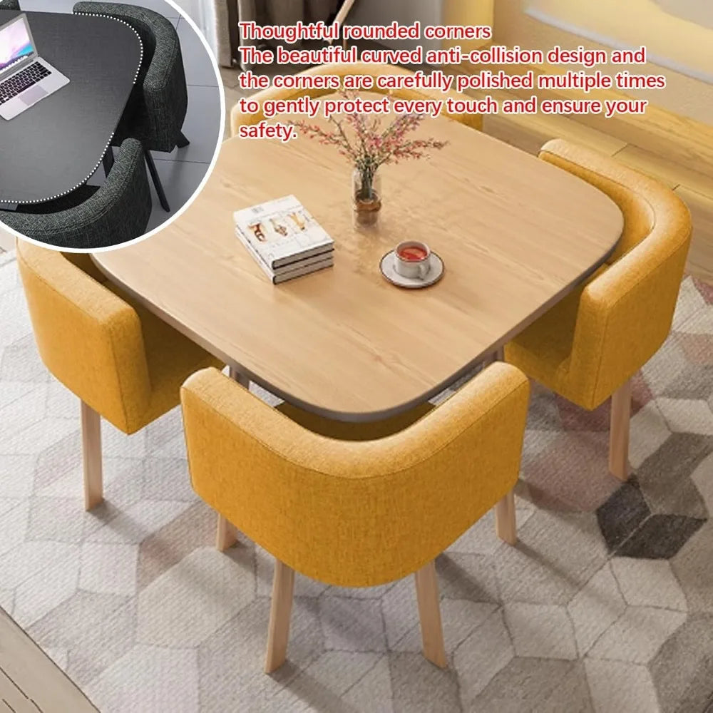 Modern Round/Square Dining Table Set