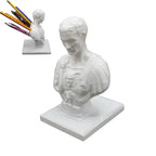 Julius Caesar Bust Pencil Holder Resin Ides Of March Desk Pen Holder Creative Marker Holder For Desktop Table Desk Ornament