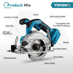 1000W Brushless Electric Circular Saw 10800RPM Cordless Multifunctional Woodworking Cutting Power Tool For Makita Battery Pin