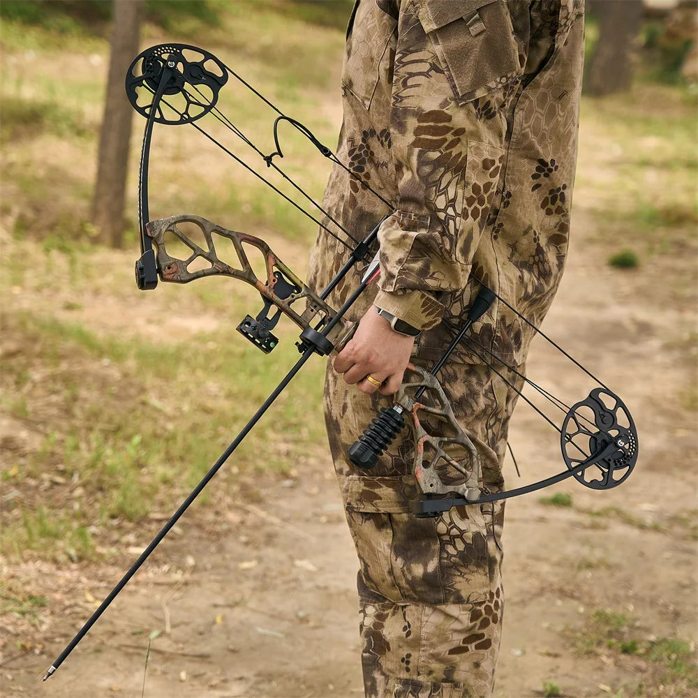 Compound Bow Archery Sets  Adjustable Draw Weight 19-70lbs IBO 320 FPS for Outdoor Hunting Target Shooting Bow Accessories Kit