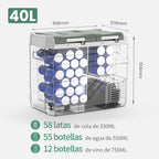 Alpicool NLS 20L 30L 40L Portable Refrigerator Mini Fridge Freezer 12V Compressor Cooler 12/24V DC 100-240V AC for Camping
