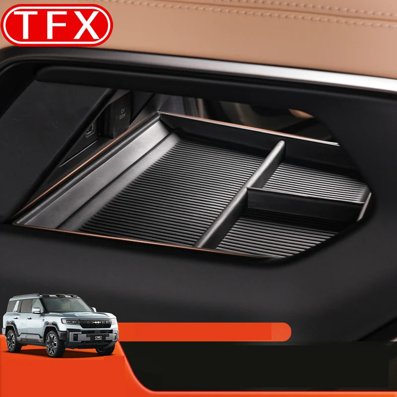 For BYD Leopard 8 2024 2025 Car Styling Under Central Control TPE Storage Box Pad  Anti Slip Pad Storage Box Accessories