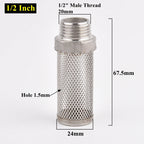 304 Stainless Steel Male Thread Mesh Cover Aquarium Fish Tank Water Pump Inlet Filter Screen Garden Irrigation Pump Hose Filters