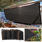Black Shading Net Anti-UV Sunshade Cloth Outdoor Swimming Pool Cover Sunshade Mesh Garden Plants Balcony Patio Car Canvas Awning