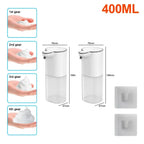 Automatic Soap Dispenser Touchless Foaming Soap Pump 400ml USB Rechargeable  Electric Wall Mounted 4 Levels for Bathroom Kitchen
