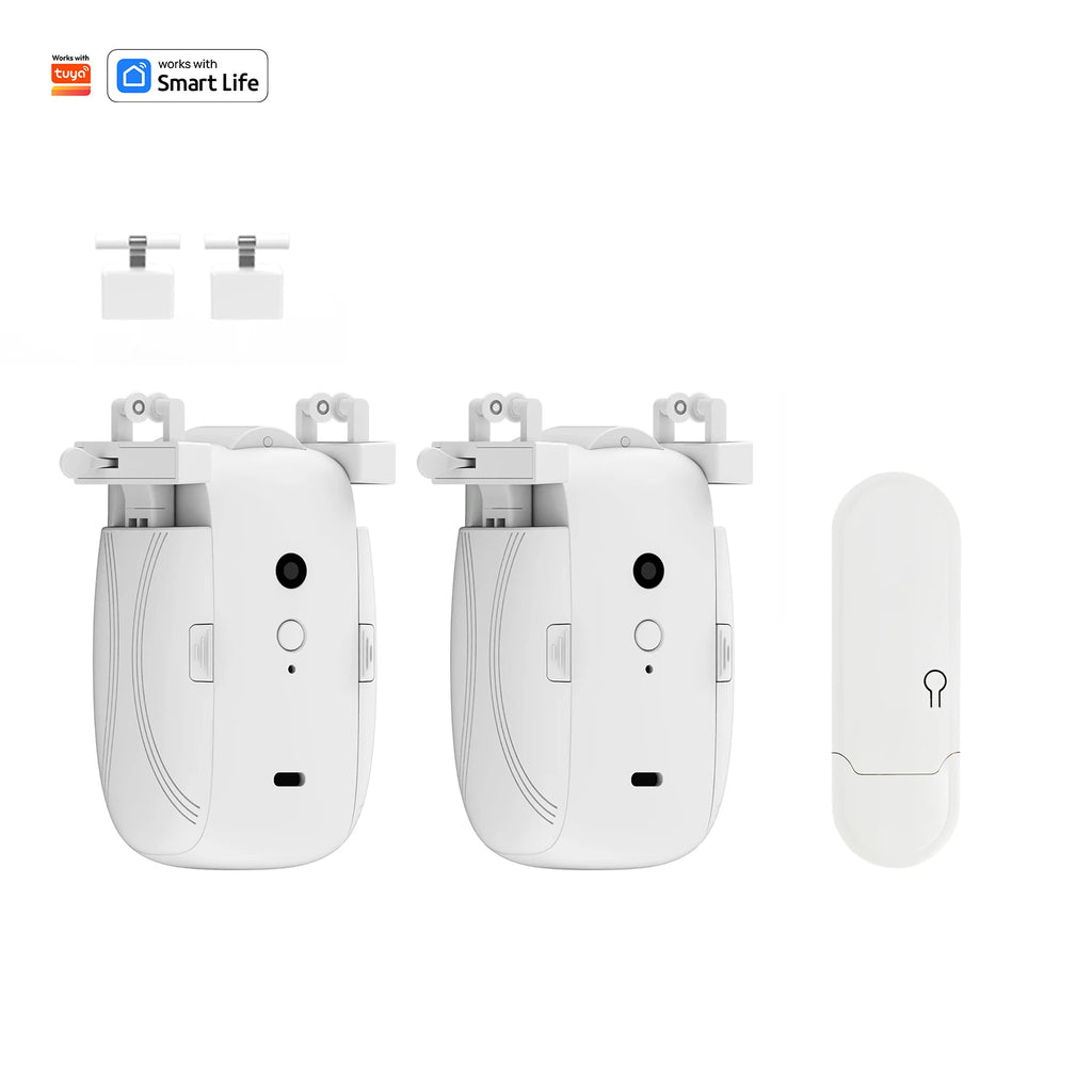 Automatic Curtain Opener WiFi Remote Control Smart Curtain Controller for U Shaped I Shaped Rail One-Touch Remote Control Switch