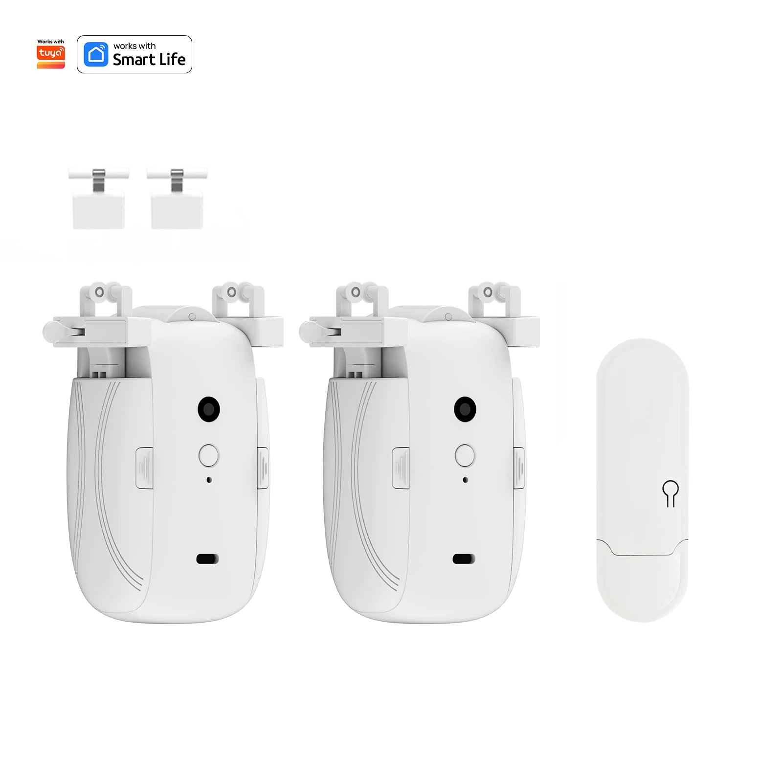 Automatic Curtain Opener WiFi Remote Control Smart Curtain Controller for U Shaped I Shaped Rail One-Touch Remote Control Switch