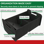 Foldable Trunk Bag with Anti-Slip - Sturdy Trunk Organizer & Car Foldable Box for More Order in the Car