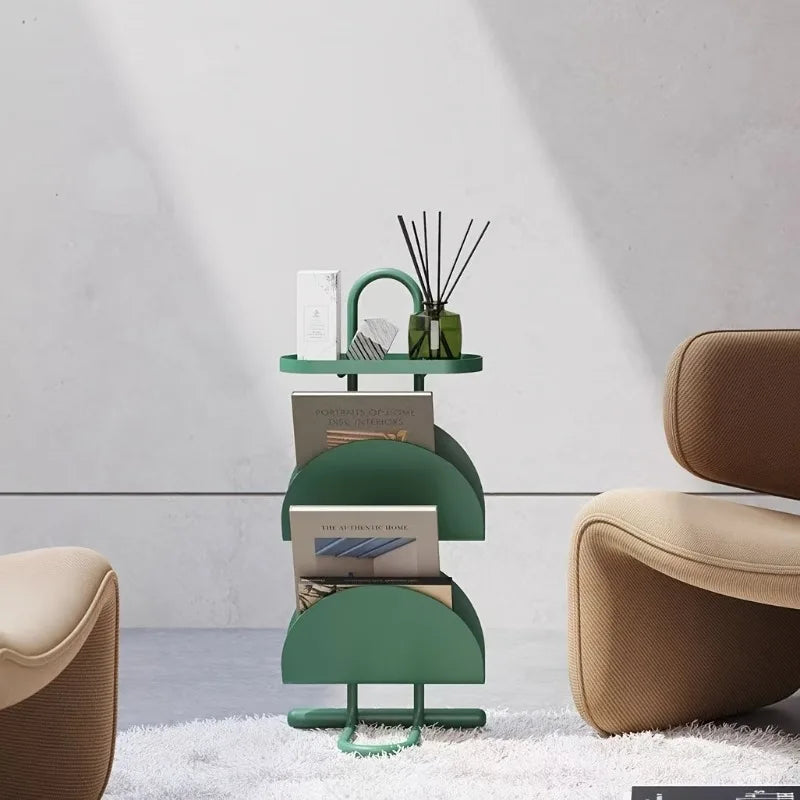 Sofa small side table living room balcony coffee table magazine bookshelf bedroom bedside shelf creative small table side cabine