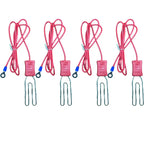 Electric Fence Alligator Clips Ground Connection For Farm Livestock Animals Energizer to Polywire Polytape Kits Cable Connectors