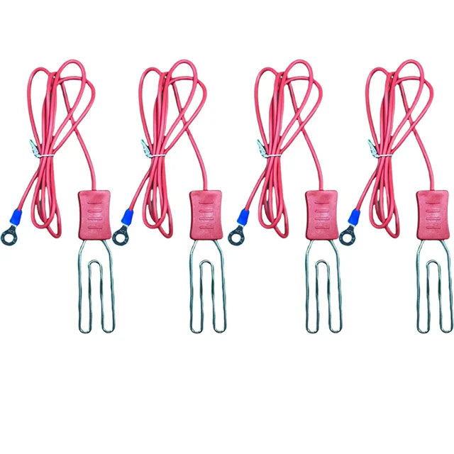 Electric Fence Alligator Clips Ground Connection For Farm Livestock Animals Energizer to Polywire Polytape Kits Cable Connectors