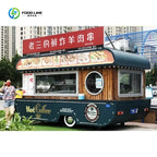 Customized Full Kitchen Equipment Mobile Trailer Camper Caravan Food Truck For Outdoor Commercial Vending Catering
