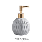 Ceramic Bathroom Reusable Soap Dispenser Lotion Bottles Liquid Pump Bottle Lotion Dispenser Soap Dispenser Bathroom Decoration