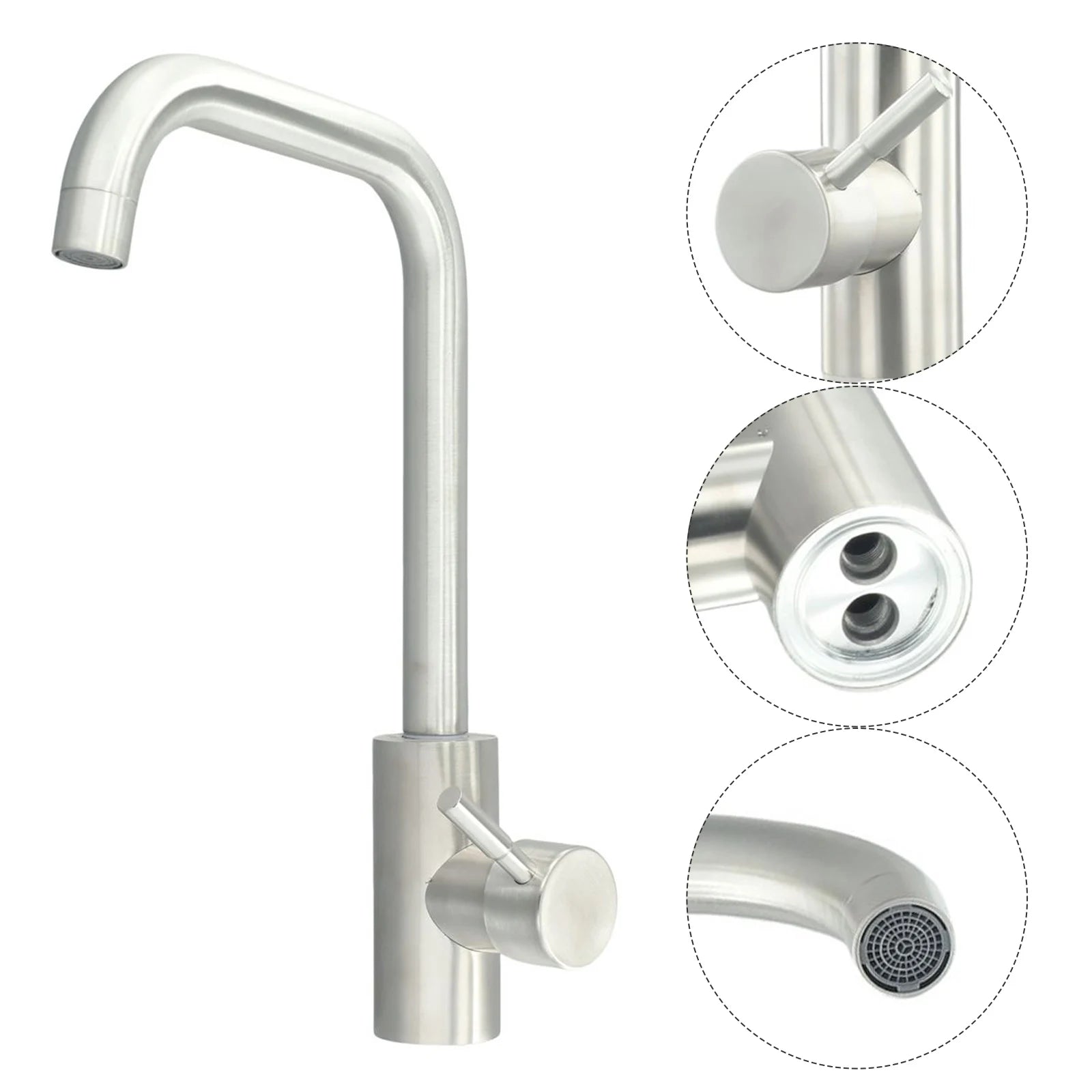 Kitchen Faucet 304 Stainless Steel Single Handle Sink Faucet Tap Cold And Hot Mixer Tap Purifier Direct Drinking Tap