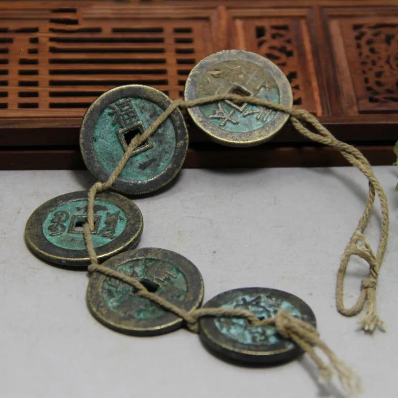 Chinese Ancient Coins Bronze Coins Pure Copper Five Emperors' Money